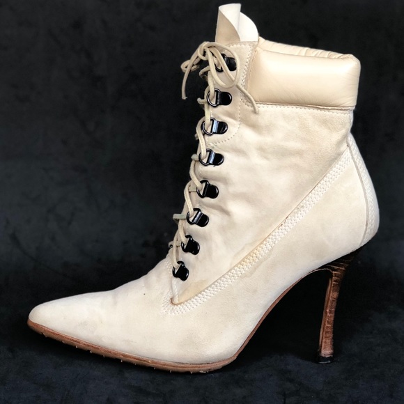 manolo blahnik timberland boot heels
